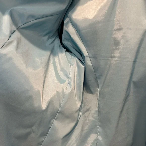 St. John Sport Blue Scuba Style Blue Leather Jacket Like New! - Picture 7 of 9